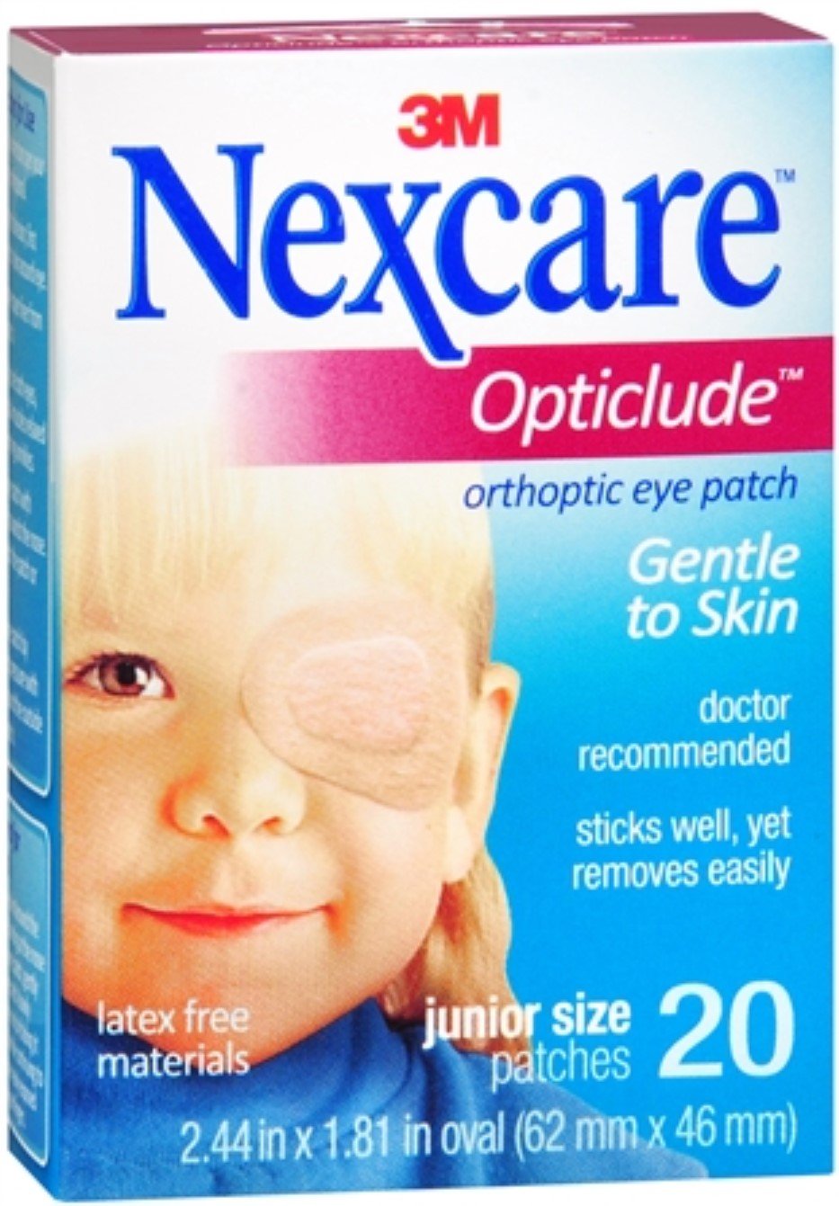 Amazon.com: Nexcare Opticlude Orthoptic Eye Patches Junior 20 Each